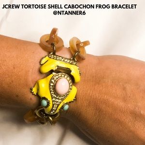 J. Crew Jewelry - RARE - JCREW TORTOISE SHELL COBOCHON FROG BRACELET J. Crew Jewelry - RARE - JCREW TORTOISE SHELL COBOCHON FROG BRACELET